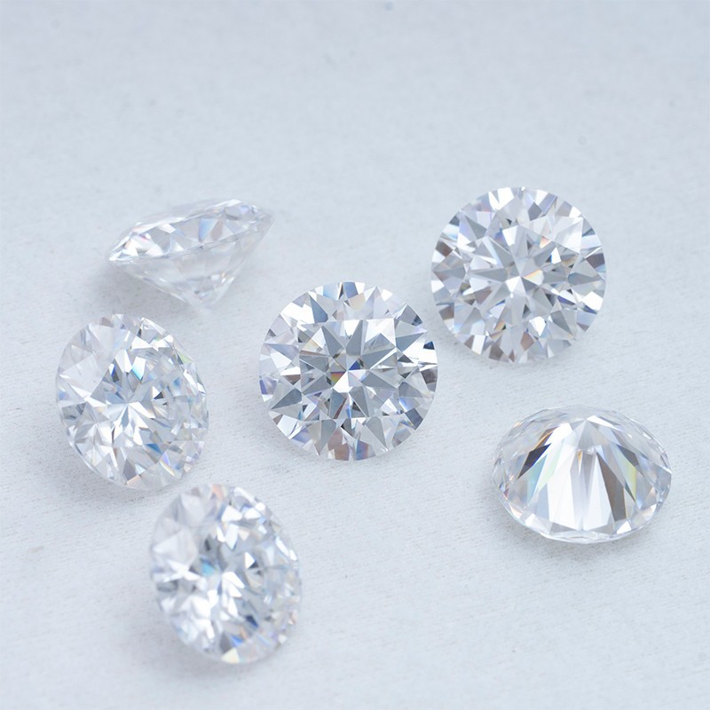 Round GRA Certified Loose Moissanite factory