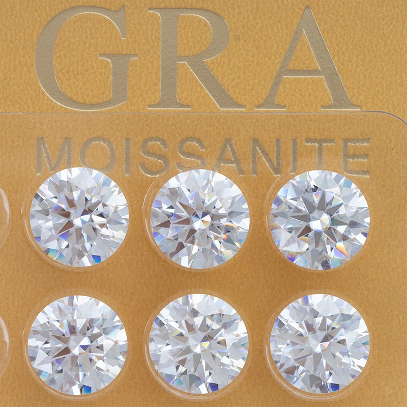 Round GRA Certified Loose Moissanite high quality
