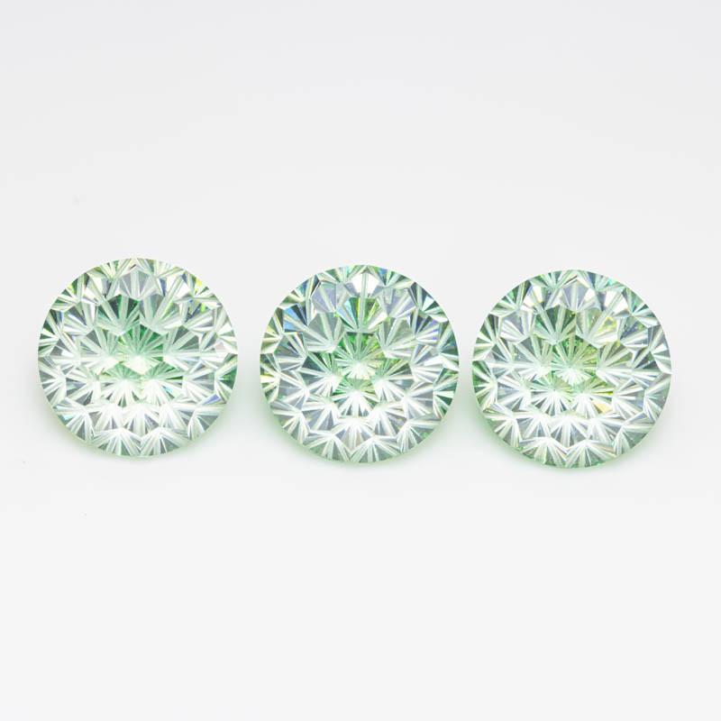 Yellow Cyan Mixed Color Firework Cut Cubic Zirconia suppliers