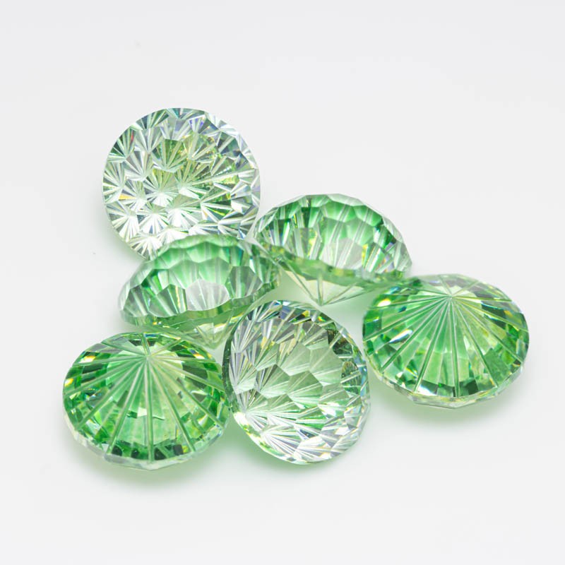 Yellow Cyan Mixed Color Firework Cut Cubic Zirconia price